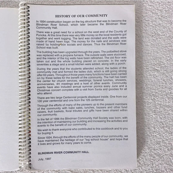 Vintage Blindman River Community  Hall Society Our Favourite Recipes Cookbook - Picture 14 of 15